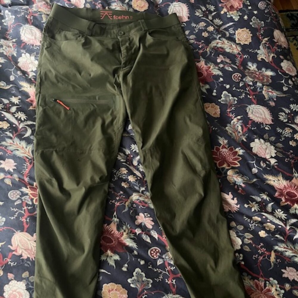 Foehn Men's Brise Schoeller Pant, Olive Green 36 x 32